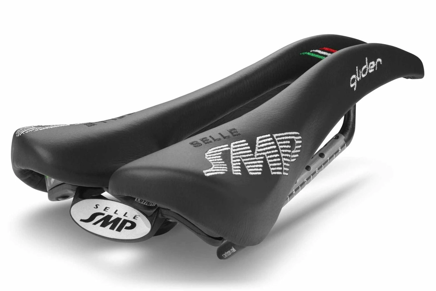 Selle SMP Glider Pro Saddle With Carbon Rails, Black 2 Selle SMP Glider Pro Saddle With Carbon Rails, Black - Image 2